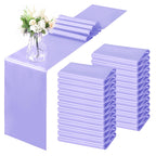 Horbaunal 12 Pack Sage Green Satin Table Runner 12 x 108 Inch