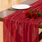Blue Cheesecloth Table Runner Fall Boho Wedding Birthday Party Home Decor