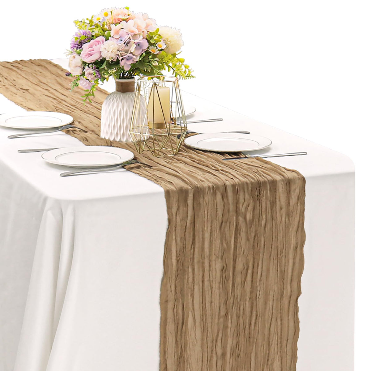 10FT Cheesecloth Table Runner Boho Party Home Decorations