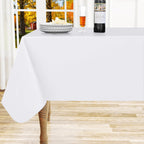 homing Rectangle Black Vinyl Waterproof Tablecloth with Flannel Backed