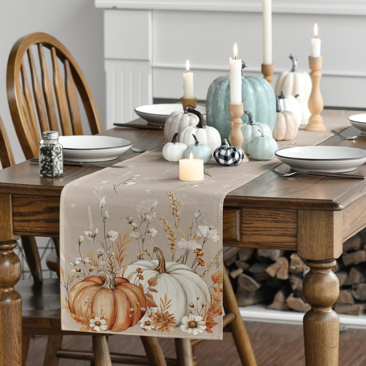 Artoid Mode 210 GSM Fall Table Runner Home Party Decor 13x90 Inch