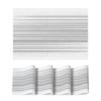 Artoid Mode Purple Gradient Stripes Placemats Set of 4, Washable Heat Resistant Non-Slip Woven Plastic Mardi Gras PVC Place Mats for Farmhouse Party Kitchen Dining Decor