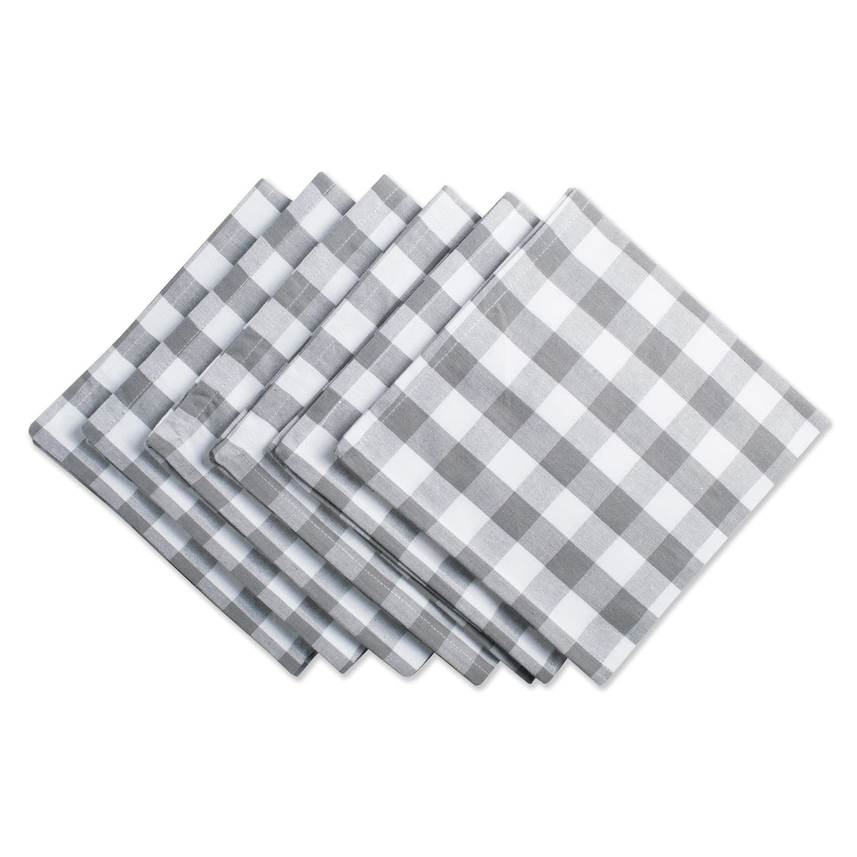 DII Checkered Tabletop Collection 100% Cotton, Machine Washable, Tablecloth, 60x84, Red
