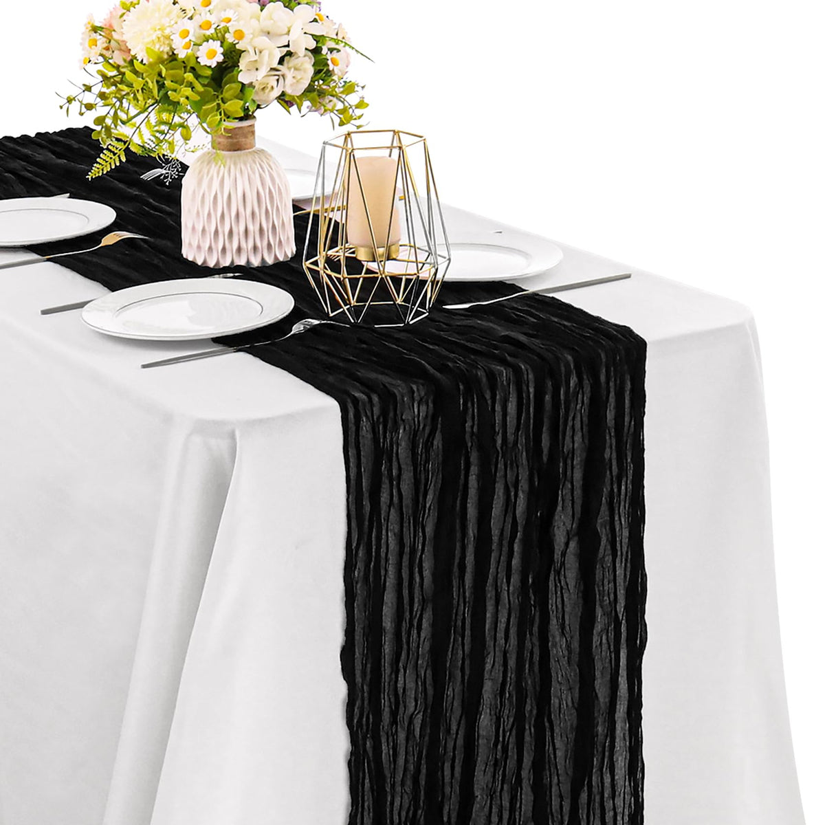 10FT Cheesecloth Table Runner Boho Party Home Decorations