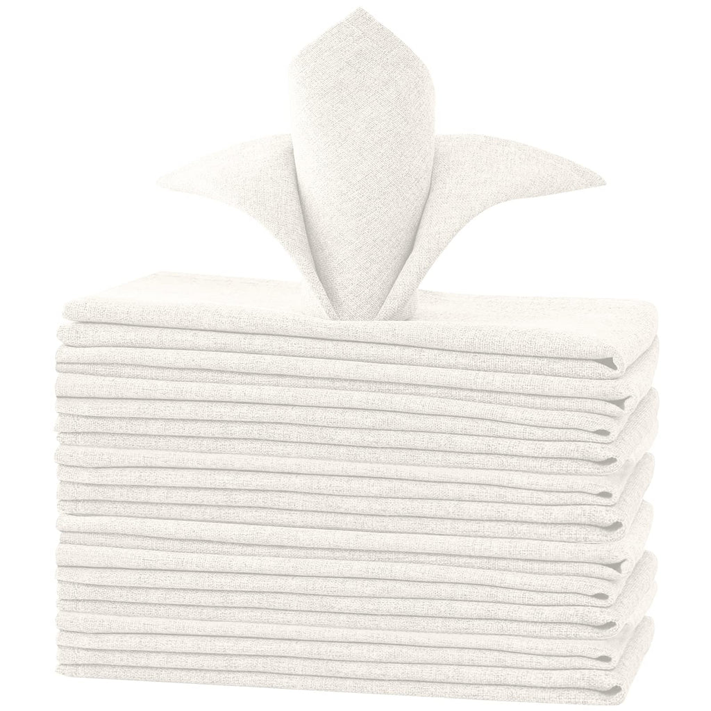 H.VERSAILTEX Linen Textured Tablecloth 60 x 102 Waterproof Decorative Table Cloth Spill-Proof Linen Look Cover for Party Table Extra Soft and Thick Fabric Wrinkle Free, Heather Ivory