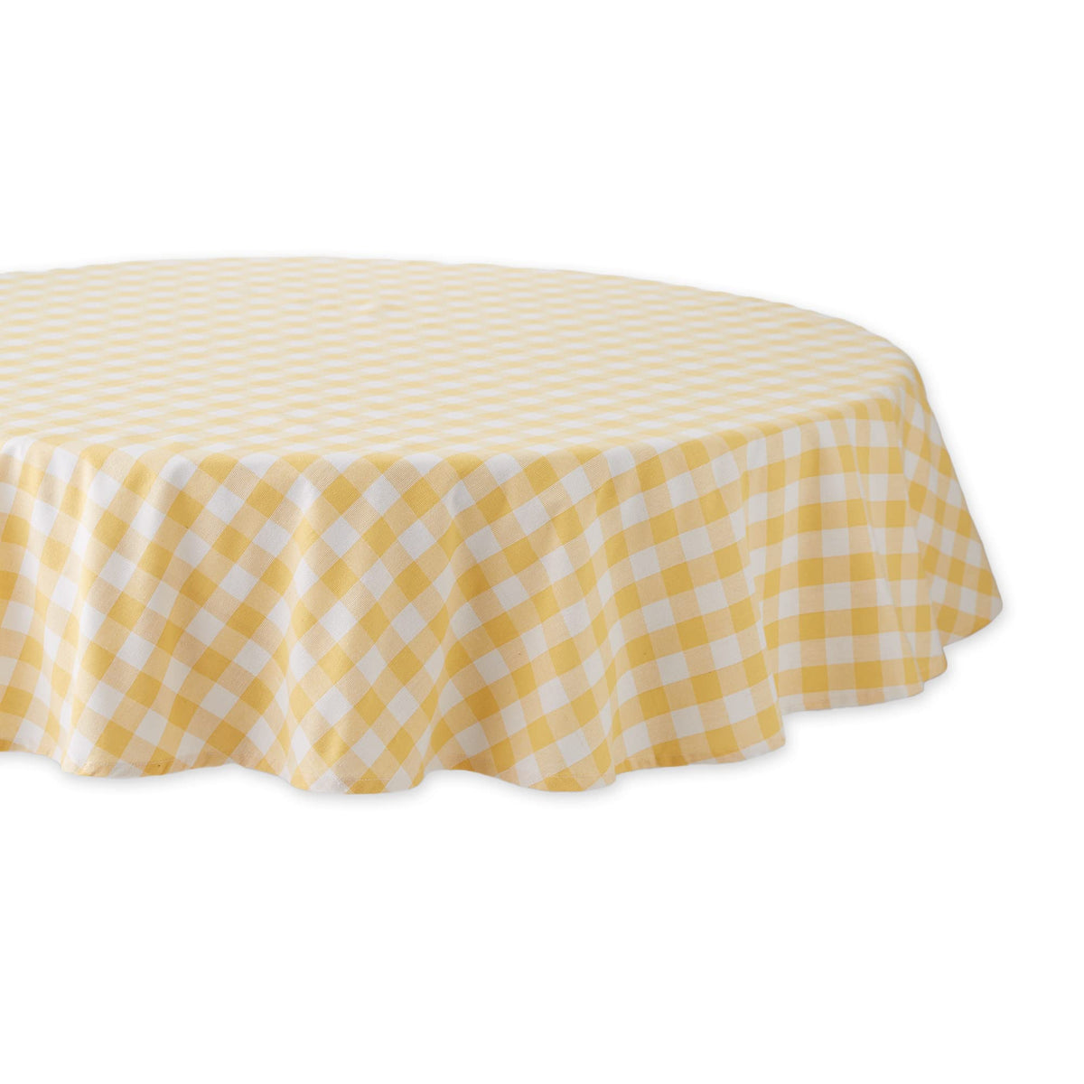 DII Checkered Tabletop Collection 100% Cotton, Machine Washable, Tablecloth, 60x84, Red