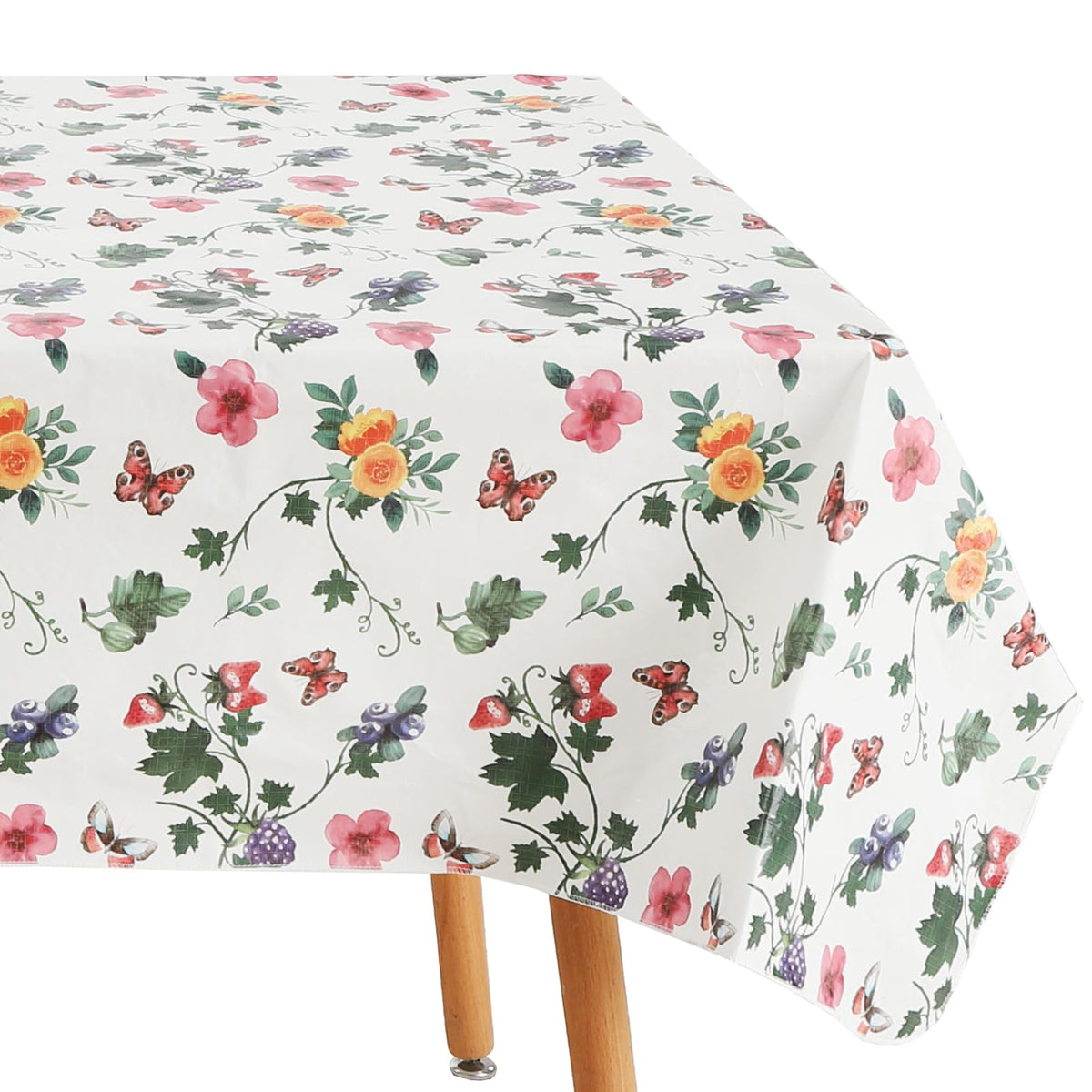 Fall Vinyl Tablecloth with Flannel Backing 52x70 Inch Rectangular,Thanksgiving Plastic PVC Heavy Duty Waterproof Stain Resistant Table Cloth Cover for Dining Party Indoor Outdoor Decoration,Maple Leaf