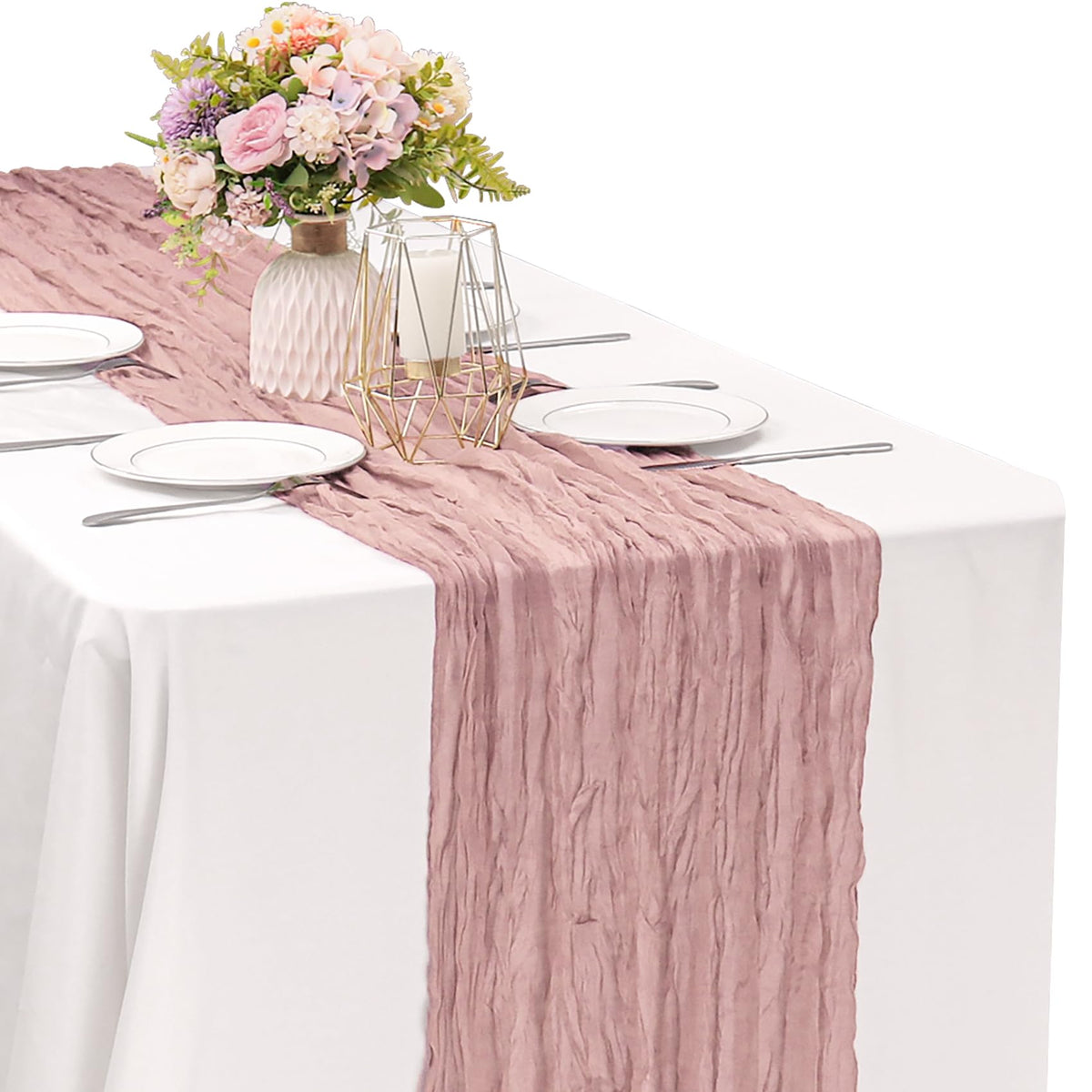10FT Cheesecloth Table Runner Boho Party Home Decorations