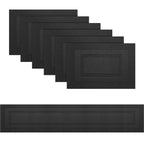 PIGCHCY Placemats,Durable Placemats for Dining Table,Washable Woven Vinyl Kitchen Placemats Set of 4 (Brown)