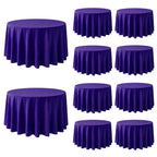 10 Pack Black Tablecloths 60 x 126 Inch for 8 Foot Rectangle Tables