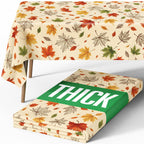 Pureegg Polyester Fall Tablecloth 60" x 84" 1 Pack Autumn Leaves
