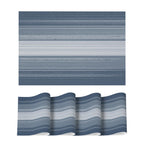 Artoid Mode Purple Gradient Stripes Placemats Set of 4, Washable Heat Resistant Non-Slip Woven Plastic Mardi Gras PVC Place Mats for Farmhouse Party Kitchen Dining Decor