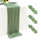 6Pack Terracotta Cheesecloth Table Runner 17x108 inch Sheer Table Runner