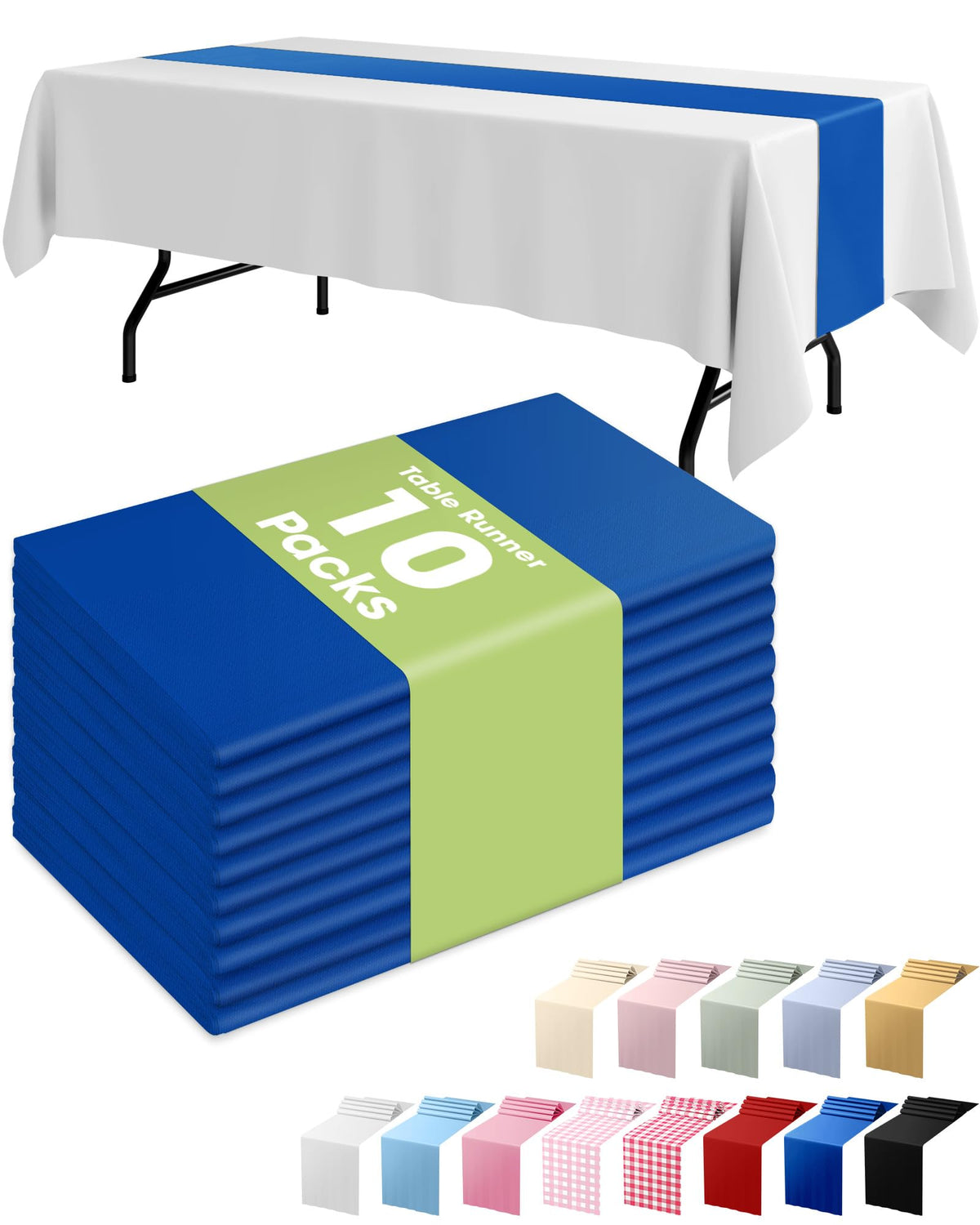 Pureegg Gold Disposable Plastic Table Runner 14x108 Inch