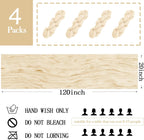 4 Pack Ivory Cheesecloth Table Runner 20 x 120 inch Gauze Table Runners 10 FT Long,Semi Sheer Cheese Cloth Fabric Table Runner Bulk for Wedding,Party,Baby Shower,Bridal Shower Decoration