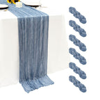 6Pack Terracotta Cheesecloth Table Runner 17x108 inch Sheer Table Runner
