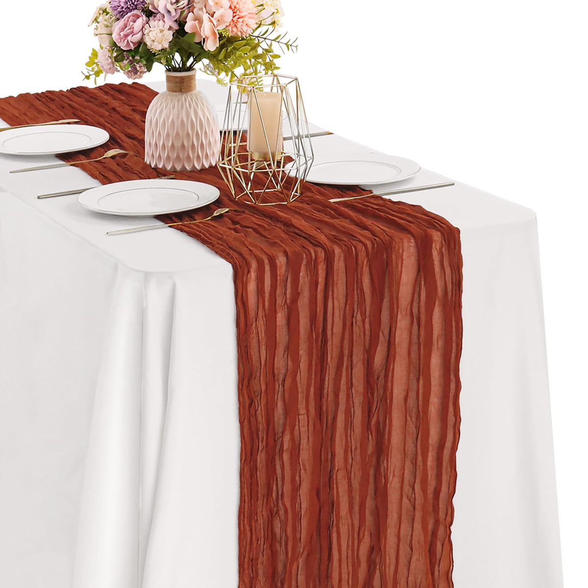 10FT Cheesecloth Table Runner Boho Party Home Decorations