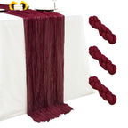 6Pack Terracotta Cheesecloth Table Runner 17x108 inch Sheer Table Runner