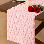4 Pack Green Velvet Table Runner Cloth Fall Luxurious Wedding Party Decor