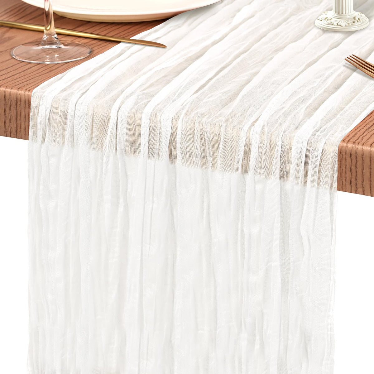 10 Pack Light Pink Cheesecloth Table Runner Wedding Birthday Table Decor
