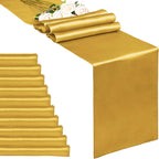 10-Pack Gold 12 x 108 inches Long Premium Satin Table Runner