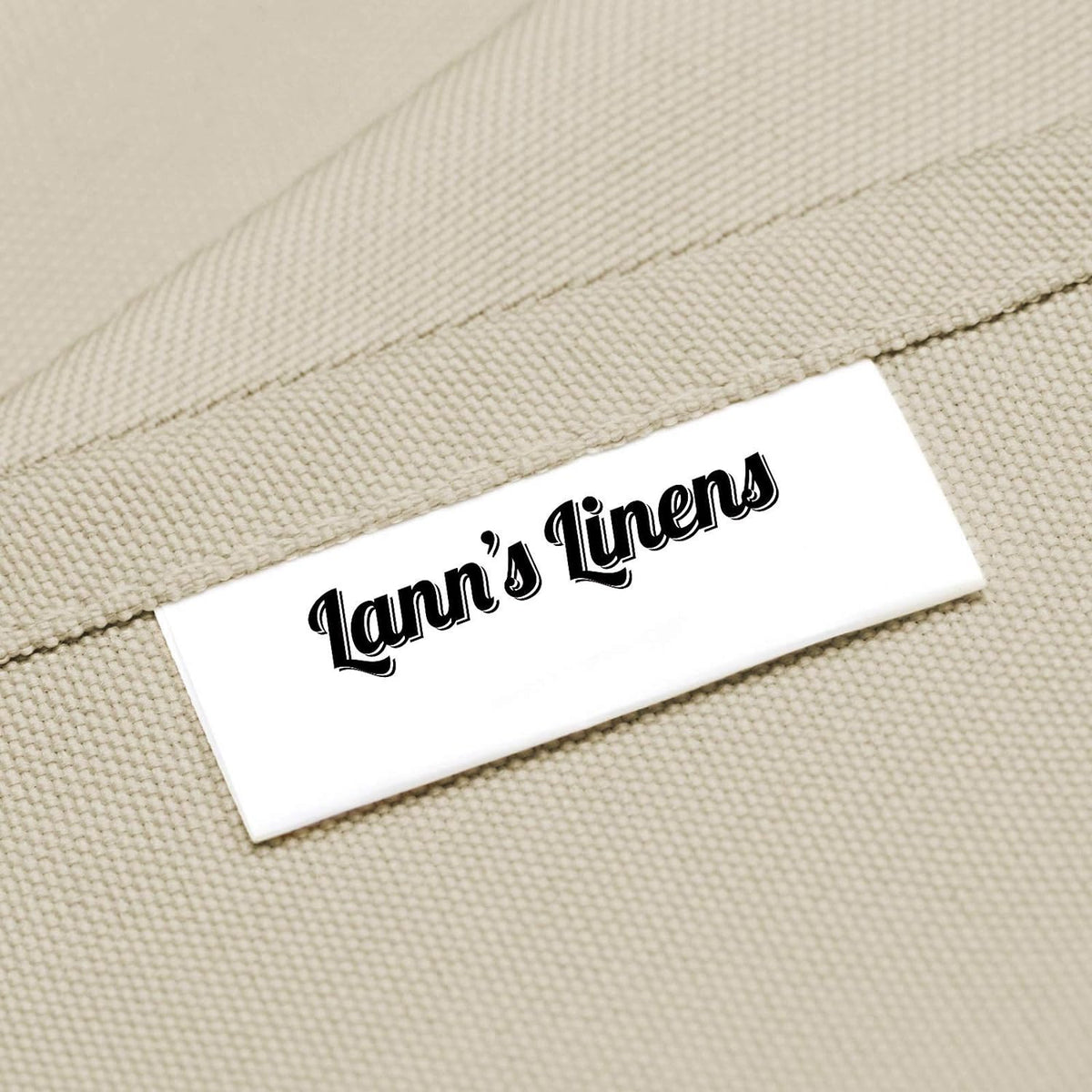 Lann's Linens 90 x 132 Inch Rectangular Tablecloth, Washable Polyester Fabric Table Cloth for Dining Tables, Parties, Restaurants, Weddings - Beige