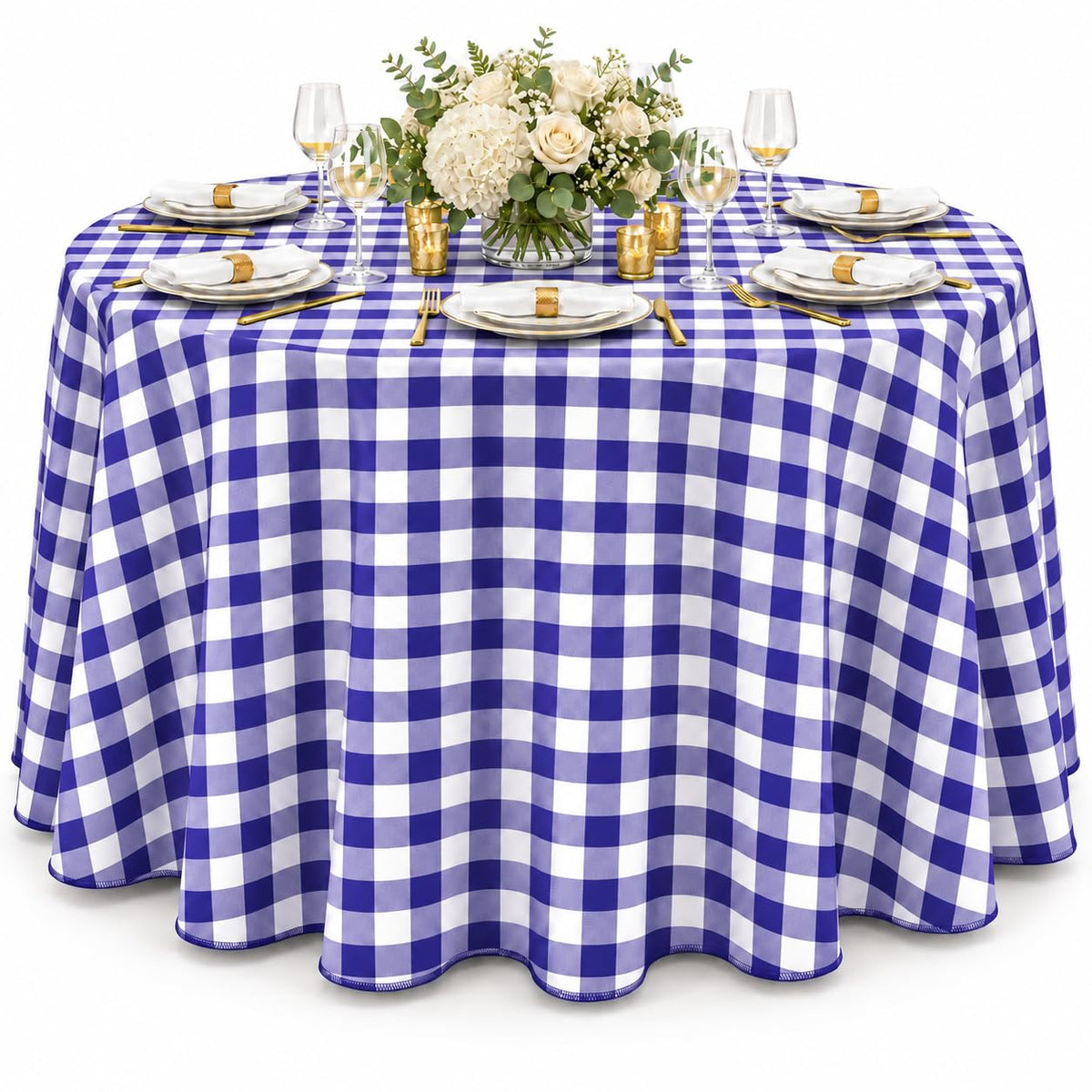 AK TRADING CO. 60 x 102-Inch Rectangular Polyester Tablecloth - Made in USA - Wrinkle-Resistant, Flame Retardant, Durable Party Table Cover, Banquet Tablecloth, Wedding Table Cover - Light Blue
