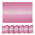 Artoid Mode Purple Gradient Stripes Placemats Set of 4, Washable Heat Resistant Non-Slip Woven Plastic Mardi Gras PVC Place Mats for Farmhouse Party Kitchen Dining Decor