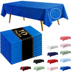 10 Pack Light Pink Disposable Tablecloth, Leakproof & Sturdy Table Cloth