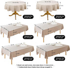 AUSSPVOCT Textured Table Cloth Rectangle 52 x 70 Inch Fall Tablecloth