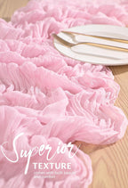 10 Pack Light Pink Cheesecloth Table Runner Wedding Birthday Table Decor