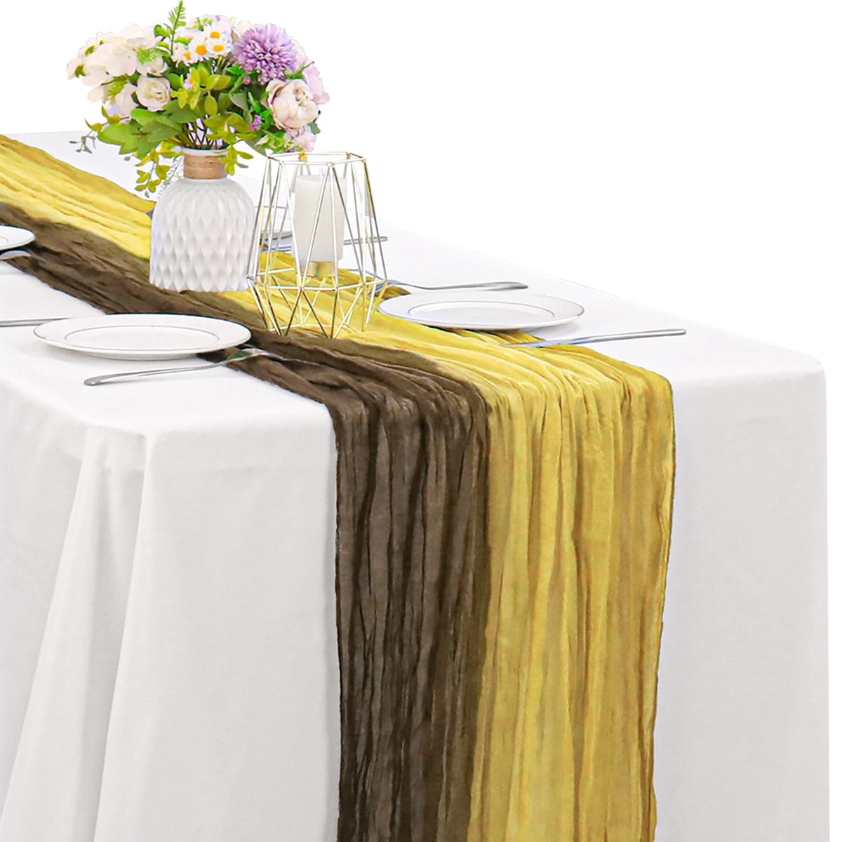 10FT Cheesecloth Table Runner Boho Party Home Decorations