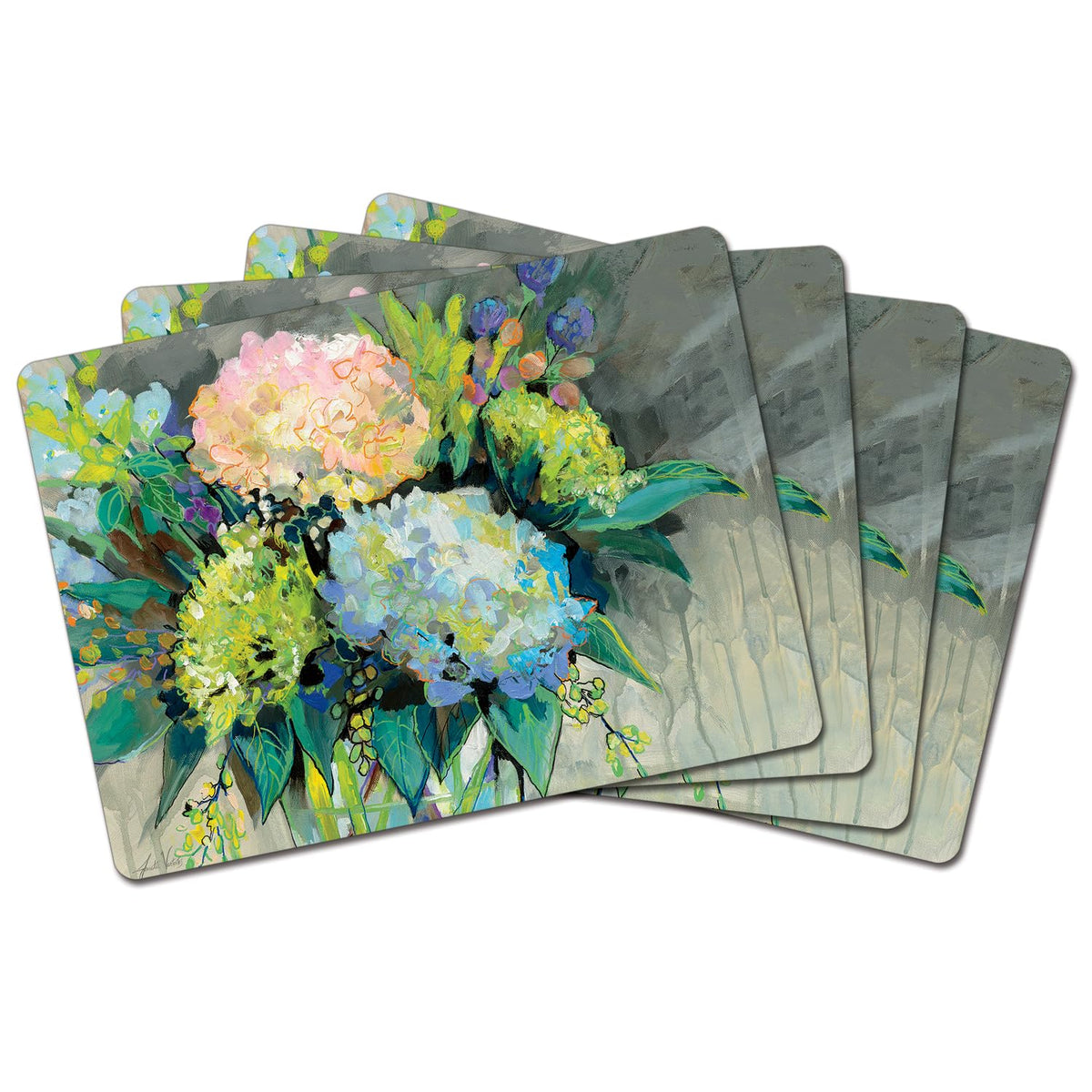 Green Fields Boxed Set of 4 Premium Hardboard Placemats