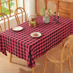 TruDelve 120 Inch Cotton Tablecloth Blue Table Cloths for 8 Foot Rectangle Tables Modern Extra Long Tablecloth(Blue,120"x52",Rectangular)
