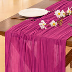 Blue Cheesecloth Table Runner Fall Boho Wedding Birthday Party Home Decor