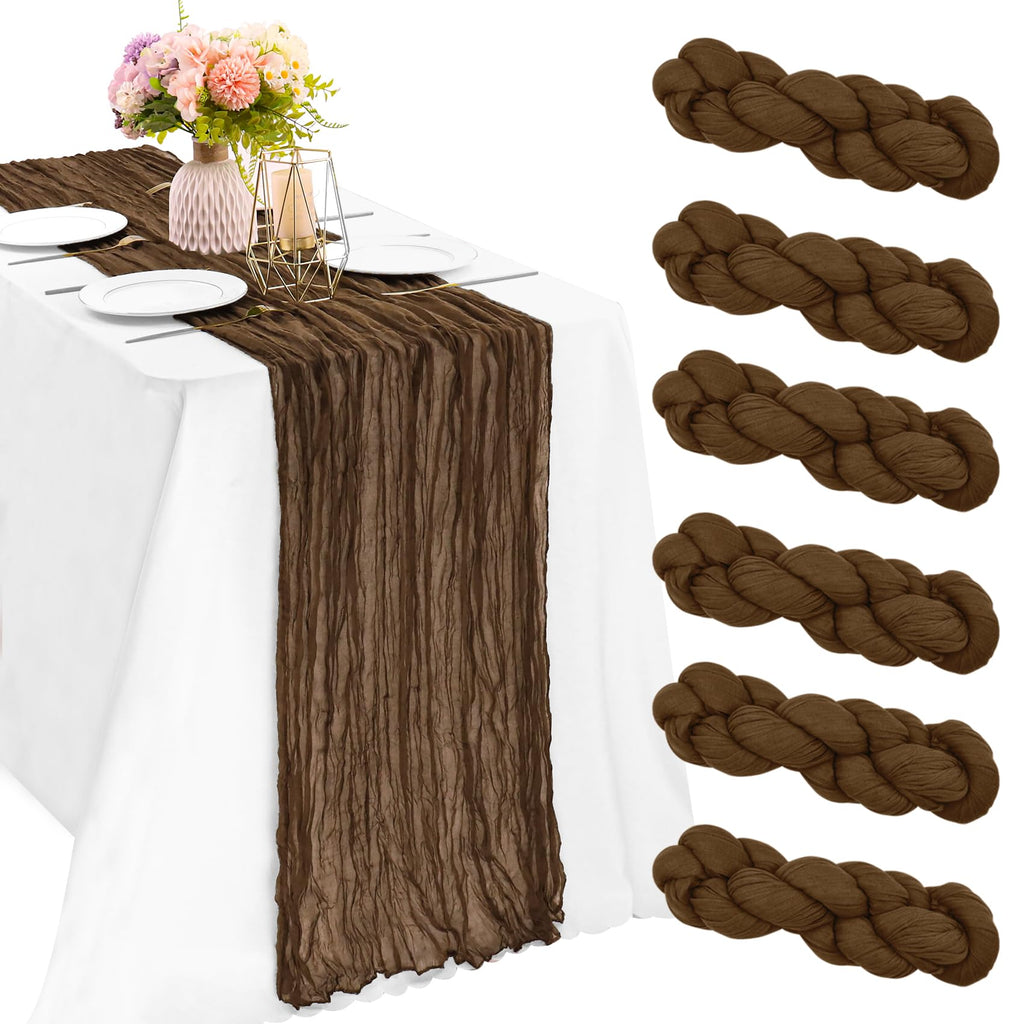 10FT Cheesecloth Table Runner Boho Party Home Decorations