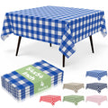 misaya 4 Packs 54 x 78 Inch Checkered Disposable Table Cloth