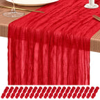 10 Pack Light Pink Cheesecloth Table Runner Wedding Birthday Table Decor