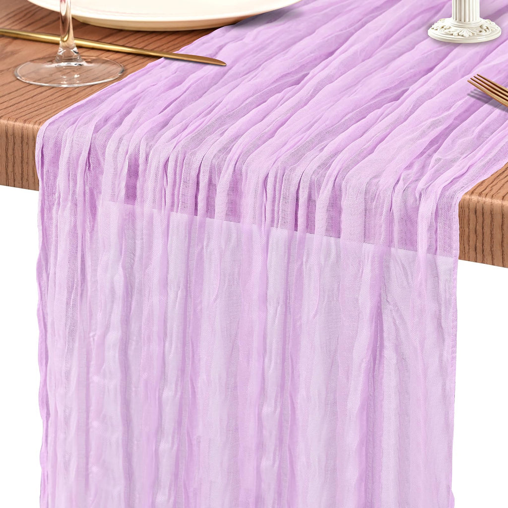 10 Pack Light Pink Cheesecloth Table Runner Wedding Birthday Table Decor