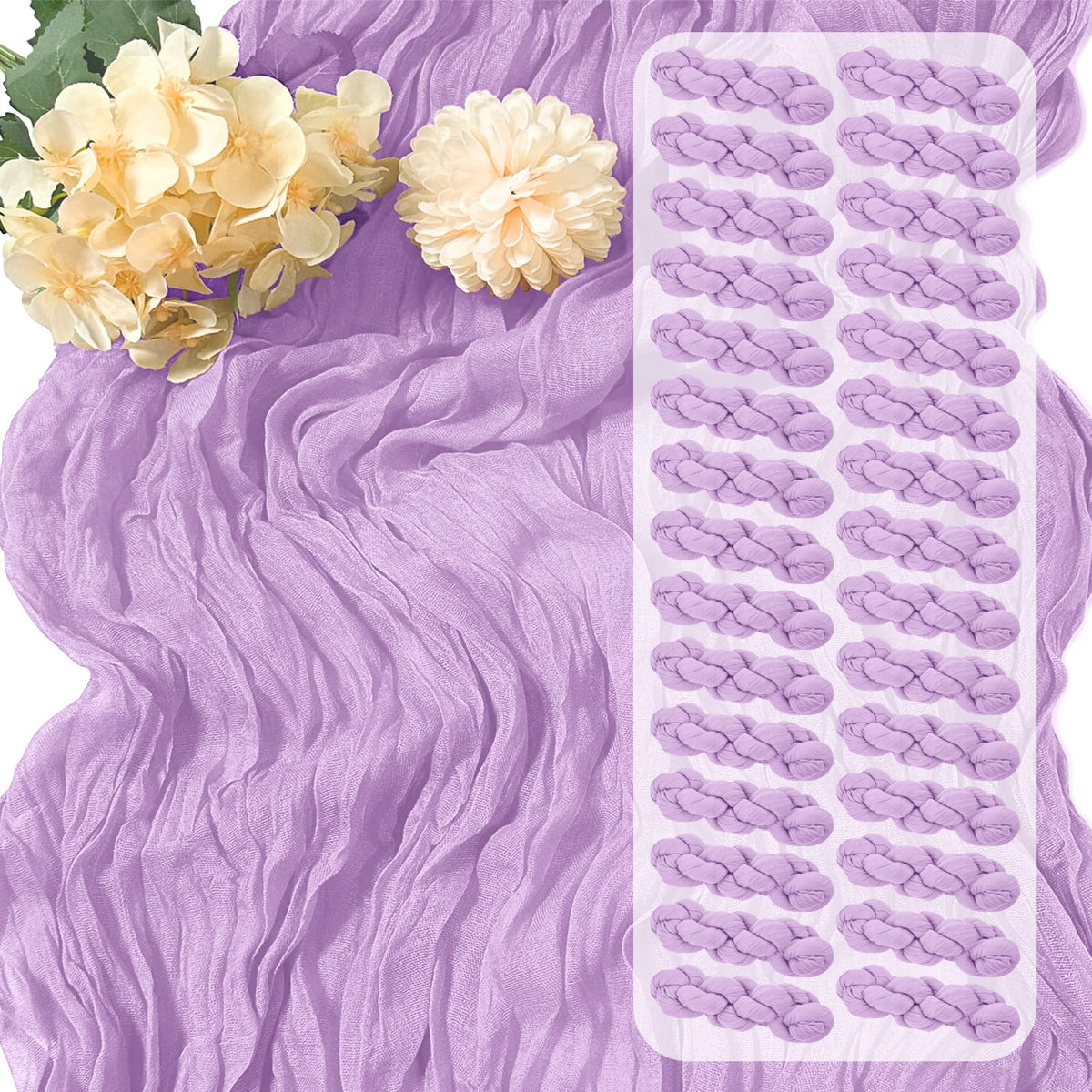 15 Pack Dusty Blue Cheesecloth Table Runner 17 x 108 inch Cheese Cloth Table Runners 9ft Blue Table Runner Rustic Romantic Sheer Gauze Runner for Wedding Party Baby Shower Table Decoration