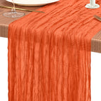 10 Pack Light Pink Cheesecloth Table Runner Wedding Birthday Table Decor