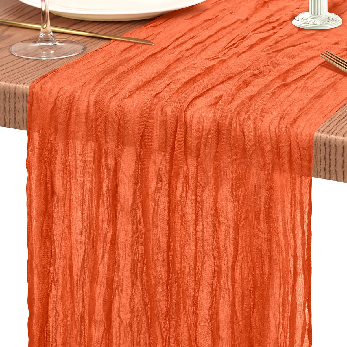 10 Pack Light Pink Cheesecloth Table Runner Wedding Birthday Table Decor