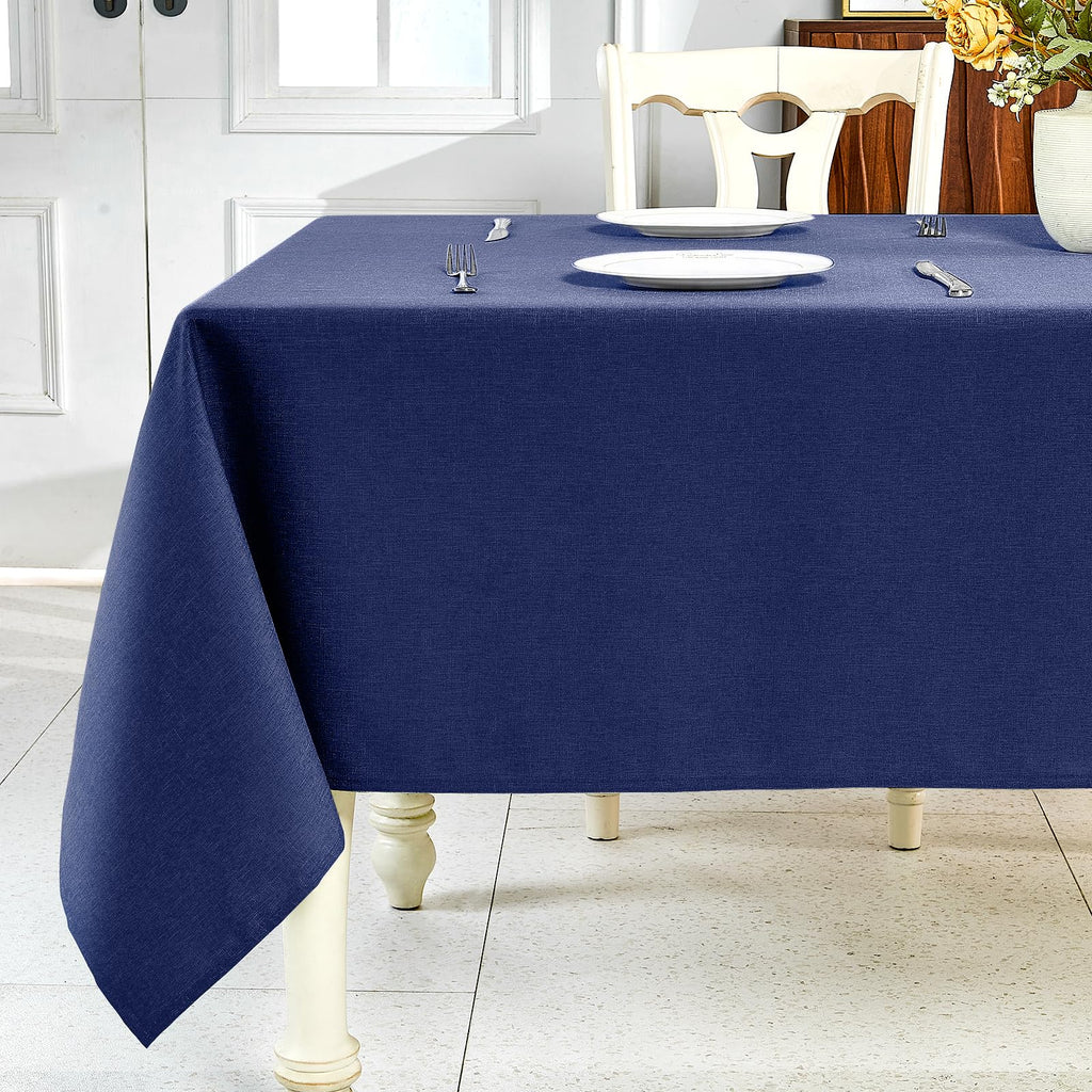 IVAPUPU Textured Linen Rectangle Table Cloth, Sage Green, 60 x 84 Inch