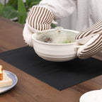 Myir JUN Black Placemats Set of 8 Kitchen and Dining Table Placemats