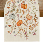 RABUSOFA Fall Table Runner 13x72 Inch Pumpkins Fall Decor for Home