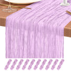 10 Pack Light Pink Cheesecloth Table Runner Wedding Birthday Table Decor