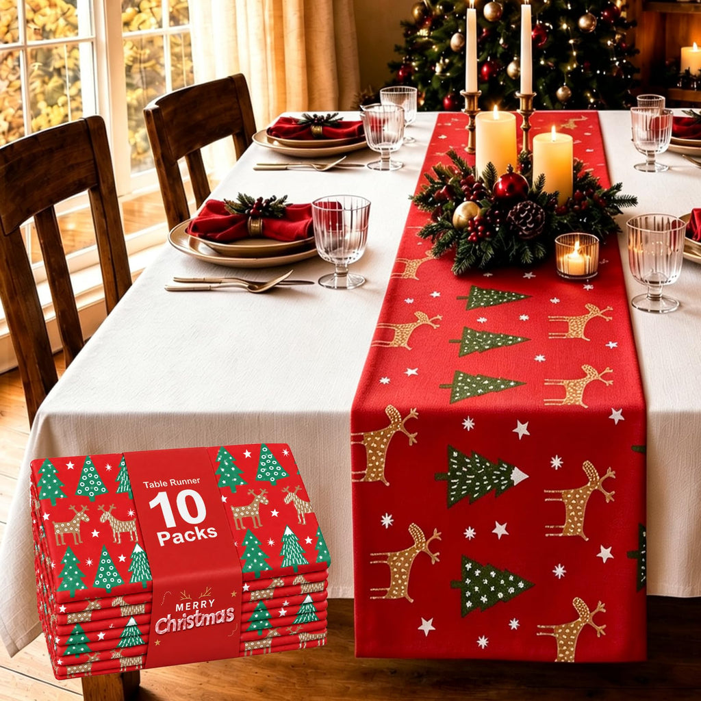 Pureegg Gold Disposable Plastic Table Runner 14x108 Inch