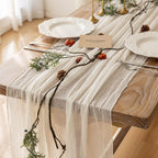 Sage Green Cheesecloth Table Runner 120 Inches Fall Party Home Decorations