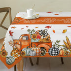 Fall Tablecloth 60x84 Inch Rectangle - Fall Decor Fade Resistant