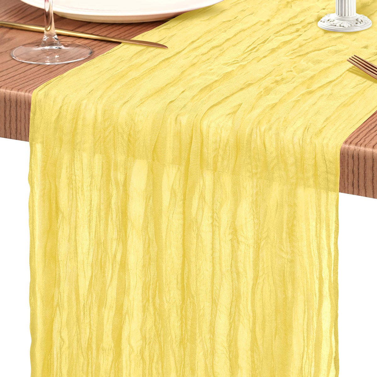10 Pack Light Pink Cheesecloth Table Runner Wedding Birthday Table Decor